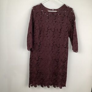LOFT Women's Lace‎ Shift Dress womens size 6